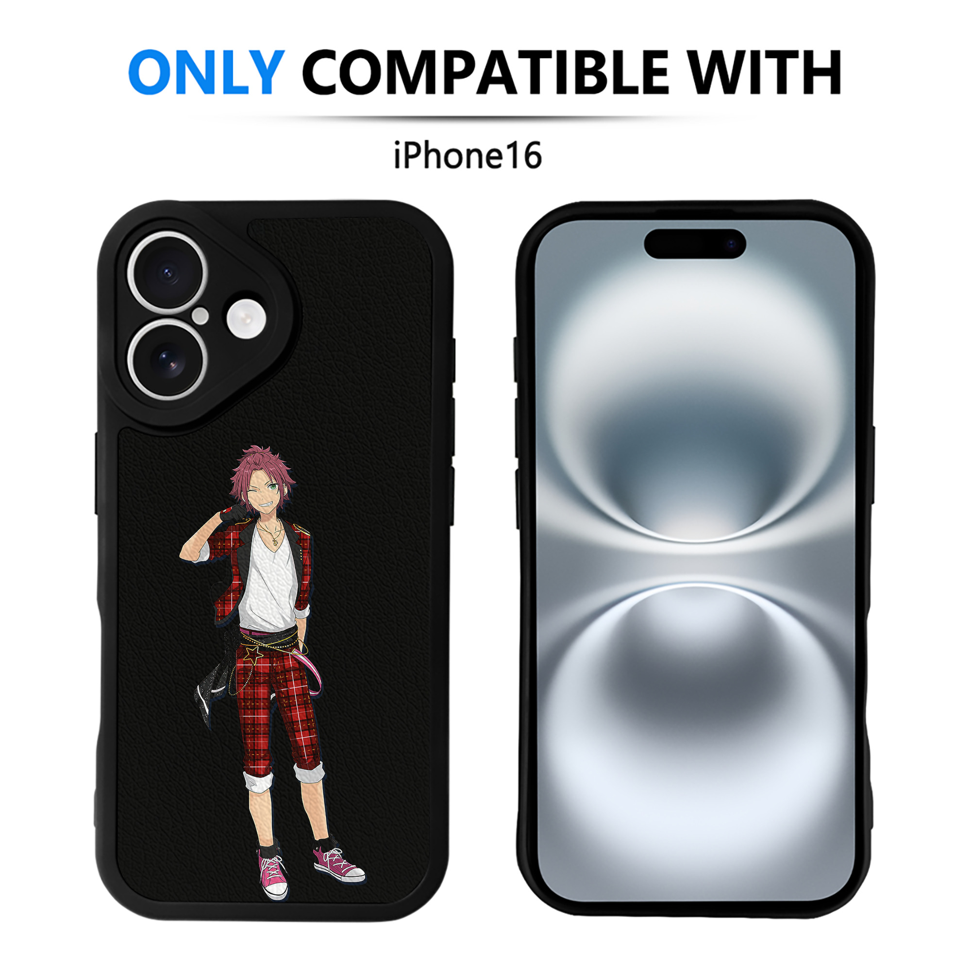 （画像用） あんさんぶるスターズ! Ensemble Stars 【iPhone 16シリーズ対応】シリコンスマホケース（レザー調） 材質：シリコン